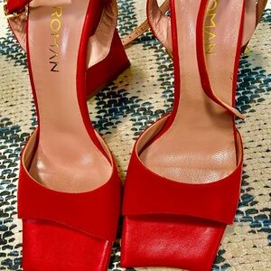 URBAN Romantics Vibrant Orange Women's Heels